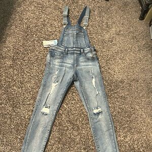 Highway Jeans distressed overalls